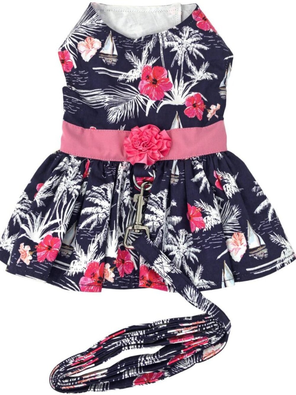 Doggie Design Moonlight Sails Dog Dress with Matching Leash